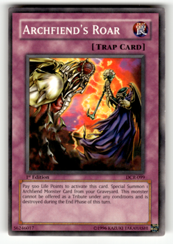 Archfiend's Roar DCR-099 1st Edition Common Dark Crisis LP - Image 1