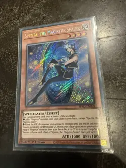 Yugioh Spenta, the Magistus Sealer BPRO-EN098 Secret Rare 1st Edition NM - Image 1