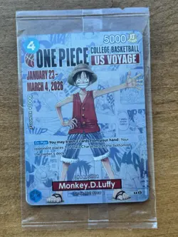 Bandai One Piece CCG Monkey.D.Luffy US Voyage Promo Card P-055 - Image 1