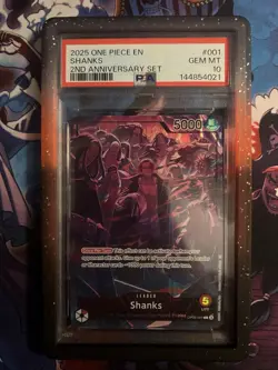 One Piece Shanks English Version 2nd Anniversary PSA 10 - Image 1