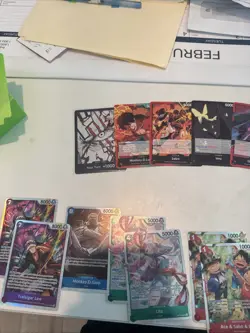 One Piece TCG LOT MIX Foil Cards English One Piece Lot C, uC, Rs And sRs - Image 1