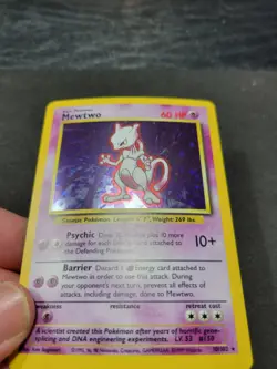 LP- Base Mewtwo Holo Card 10/102 Pokemon TCG - Image 4