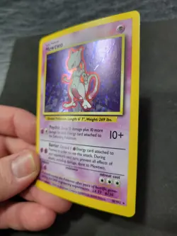 LP- Base Mewtwo Holo Card 10/102 Pokemon TCG - Image 5