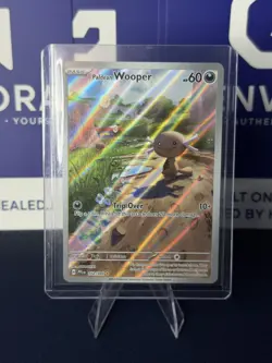 Paldean Wooper Illustration Rare 102/094 Pokemon Card NM - Image 1