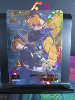Zenitsu Agatsuma EX Rare Holo Prism Card NM Demon Slayer Pieces Time Wedding 2 - Image 1