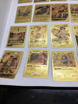 Pokemon Fan Art Gold Card Lot, Poncho Pikachu, Charizard, Etc, 55 Cards - Image 5
