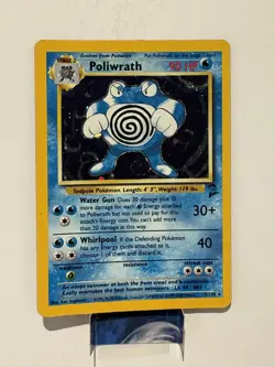 Poliwrath 15/130 - Base Set 2 - Pokemon Card LP/MP - Image 1