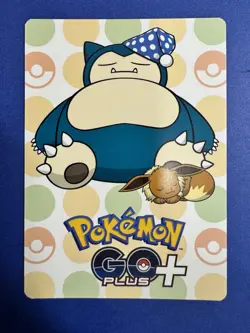 Pokemon 2023 Go Plus+ Snorlax Eevee Bic Camera Collab Promo Card JPN NM+ RARE - Image 1