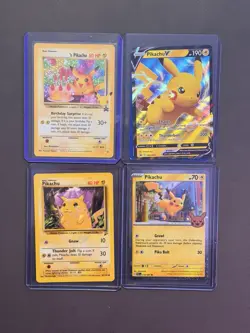 Pikachu Pokemom Card Collection - Lot of 8 Cards - Graded and Ungraded - Image 2