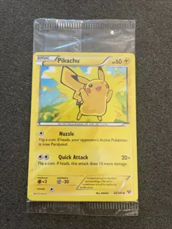 Pokemon Card - Pikachu XY 42/146 - Holo - Movie Promo - Factory Sealed - Image 1