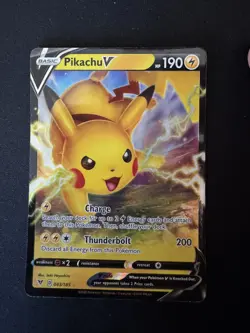 Pikachu V 043/185 - Vivid Voltage Pokemon Card - Image 1