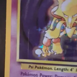 Pokemon Alakazam Base Set 1/102 Holo Rare English Trading Card 80 HP - Image 2