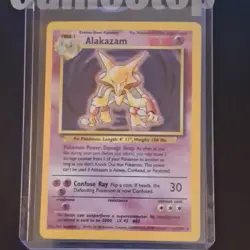 Pokemon Alakazam Base Set 1/102 Holo Rare English Trading Card 80 HP - Image 4