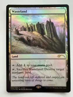 MTG English Wasteland (2015) NM Foil Promos: Judge - Image 1