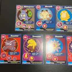 1999 Pokemon Movie Mewtwo Strikes Back PokeTrivia Cards Burger King - 🔥 - Image 2