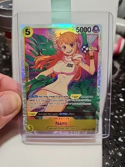 Nami SR OP08-106 Two Legends English NM/M One Piece Card Game – Stunning Full Ar - Image 1