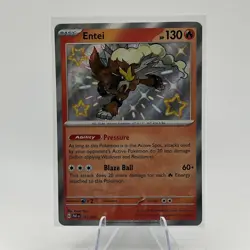 Entei Paldean Fates Shiny Rare Holo Card 112/091 SV - Image 1