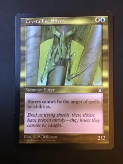 X1, Crystalline Sliver, Mtg, Magic The Gathering - Image 1