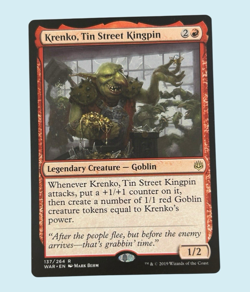 Krenko, Tin Street Kingpin, War of the Spark, NM, Magic the Gathering MTG - Image 1