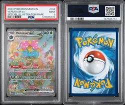 PSA 9 MINT VENUSAUR EX #198 SPECIAL ILLUSTRATION RARE 2023 POKEMON MEW EN-151 - Image 1