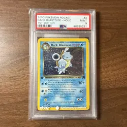 Pokemon TCG Dark Blastoise Holo Rare 1st Edition PSA 9 - Image 1