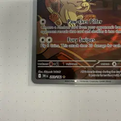 Pokemon Team Rocket’s Meowth Illustration Rare Destined Rivals 203/182 - Image 5