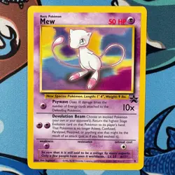 Mew 8 Black Star Promo - Pokemon WoTC - English LP - Image 2