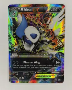 M Absol EX XY63 Mega Evolution Promo Holo Disaster Wing Pokemon TCG MP - Image 1