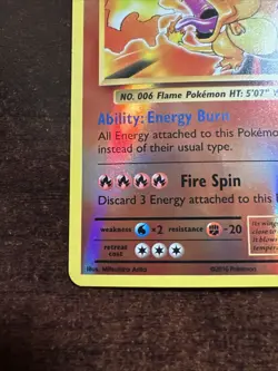 Charizard 11/108 Reverse Holo Pokemon TCG XY Evolutions LP EDGE DING - Image 5