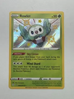 Pokemon TCG - Rowlet - Shining Fates Shiny Vault SV001/SV122 Baby Shiny - Image 1