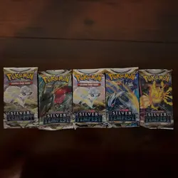 Pokemon TCG: Sword & Shield - Silver Tempest x5 Booster Pack, New Sealed - Image 1