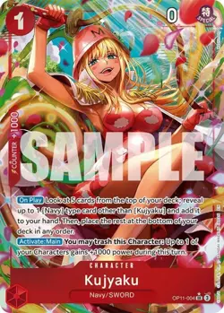 One Piece Kujyaku (Alternate Art) - OP11-004 - SR - Foil, Lightly Played A Fist - Image 1
