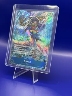 One Piece TCG Alternate Art Kuzan Hollow Foil Trading Card - Image 2