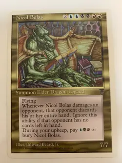 MTG NM Nicol Bolas Chronicles Magic Card - Image 1