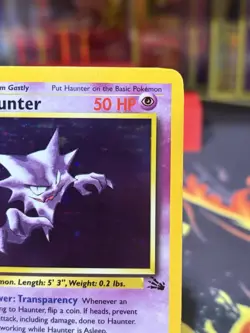 ✨ Haunter Fossil 6/62 Holo Rare NM Vintage WOTC Pokemon Card (1999) ✨ - Image 3