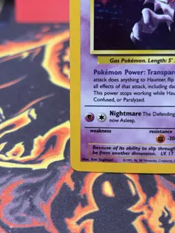 ✨ Haunter Fossil 6/62 Holo Rare NM Vintage WOTC Pokemon Card (1999) ✨ - Image 5