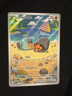 Pokemon Dwebble Illustration Rare Holo 129/086 Sv: Black Bolt 2025 Card - Image 2