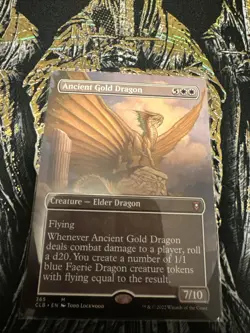 Ancient Gold Dragon (Borderless) Commander Legends: Battle for Baldur's Gate... - Image 1