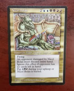 NICOL BOLAS mtg NM Legends 1 Rare English - Image 1