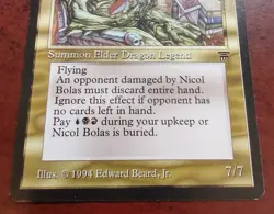 NICOL BOLAS mtg NM Legends 1 Rare English - Image 4