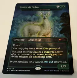 🌟 Ancient Greenwarden Pastor de Selva NALAC 🌈 FOIL SECRET LAIR MTG 🌟 - Image 1