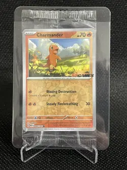 Charmander #4/165 - 151 EB GAMES Stamp Promo Pokemon TCG - SEALED - Image 1