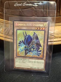 Yu-Gi-Oh Elemental Hero Sparkman (Chibi Art) Secret Rare mzmu - Image 1