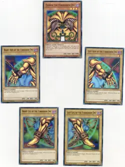 Exodia the Forbidden One YGLD-ENA17 King of Games: YLD Full Set Holo 1st ed - Image 1