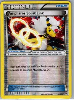 Ampharos Spirit Link 70/98 Reverse Holo - XY Ancient Origins - Pokemon Card - LP - Image 1