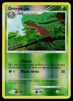 Pokemon Card - Grovyle Arceus 38/99 Uncommon Reverse Holo - Image 1