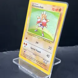 Pokemon Cards Hitmonchan 7/102 Holo Base Set Rare LP - Image 3