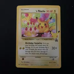 Pokemon Pikachu TCG Celebrations Birthday Promo Holo Card #24 - Image 1