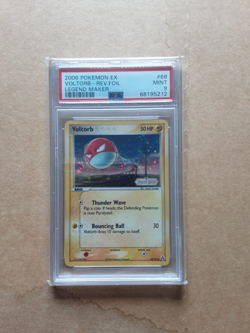 Pokemon EX Legend Maker - Voltorb 68/92 Reverse Foil/Holo - Graded PSA 9 Card - Image 1