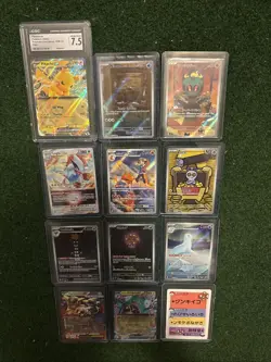 12 Pokemon Cards IR, AR, Ex Etc. Korean, Japanese, English Lot RARE! - Image 1